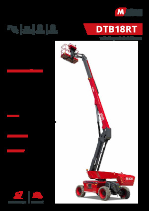 Wheeled Telescopic Boom Lifts MAGNI DTB18RT