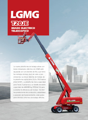 Wheeled Telescopic Boom Lifts LGMG  T20JE