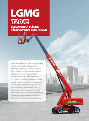 Wheeled Telescopic Boom Lifts LGMG  T20JE