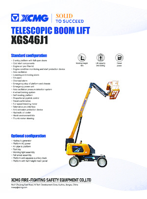 Tekerlekli Teleskopik Bomlu Vinçler XCMG XGS46J1