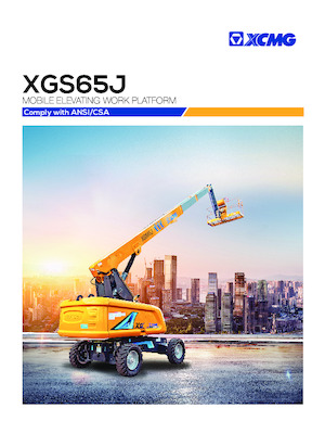 Wheeled Telescopic Boom Lifts XCMG XGS65J