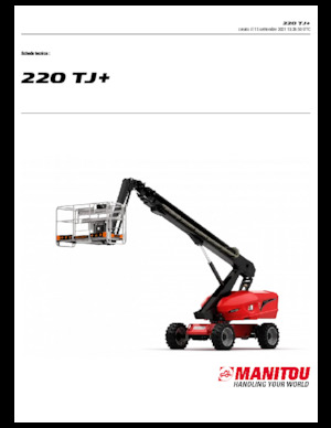 Tekerlekli Teleskopik Bomlu Vinçler Manitou 220 TJ+
