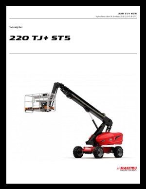 Wheeled Telescopic Boom Lifts Manitou 220 TJ+ ST5