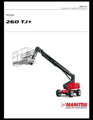 Wheeled Telescopic Boom Lifts Manitou 260 TJ+ ST3A