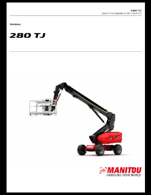 Tekerlekli Teleskopik Bomlu Vinçler Manitou 280 TJ