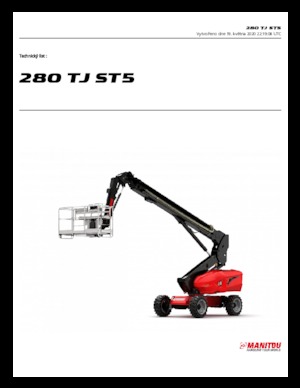 Wheeled Telescopic Boom Lifts Manitou 280 TJ ST5