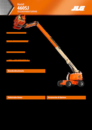 Wheeled Telescopic Boom Lifts JLG 460SJ