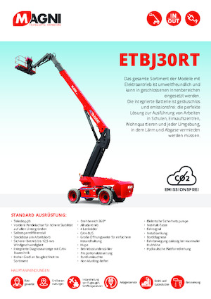 Tekerlekli Teleskopik Bomlu Vinçler MAGNI ETBJ30RT