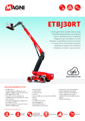 Wheeled Telescopic Boom Lifts MAGNI ETBJ30RT