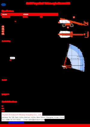 Wheeled Telescopic Boom Lifts Sinoboom GTBZ20