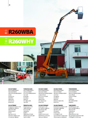 Wheeled Telescopic Boom Lifts Easy Lift R260WHY