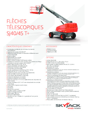 Wheeled Telescopic Boom Lifts Skyjack SJ 40 T+