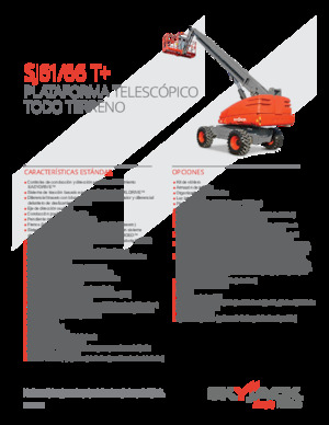 Wheeled Telescopic Boom Lifts Skyjack SJ 66 T+
