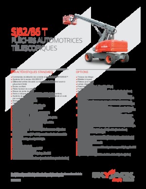 Wheeled Telescopic Boom Lifts Skyjack SJ 82 T