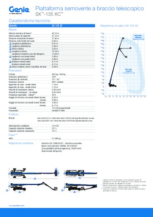 Wheeled Telescopic Boom Lifts Genie SX-135 XC