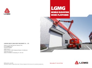 Wheeled Telescopic Boom Lifts LGMG  T20J 