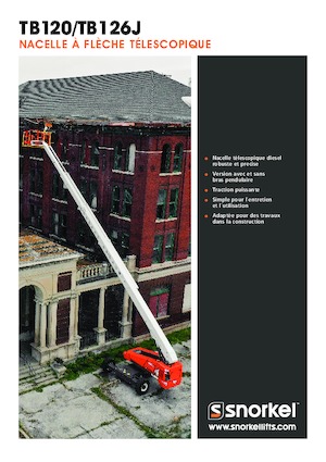 Tekerlekli Teleskopik Bomlu Vinçler Snorkel TB126J