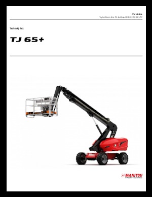 Wheeled Telescopic Boom Lifts Manitou TJ 65+