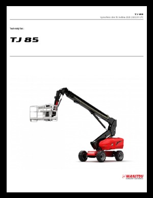 Wheeled Telescopic Boom Lifts Manitou TJ 85