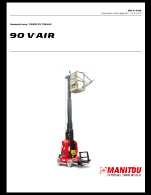Single Vertical Mast Boom Lifts Manitou 90 V´Air