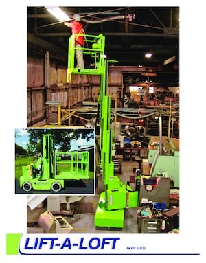 Single Vertical Mast Boom Lifts Lift-A-Loft AMV40-20 SPL