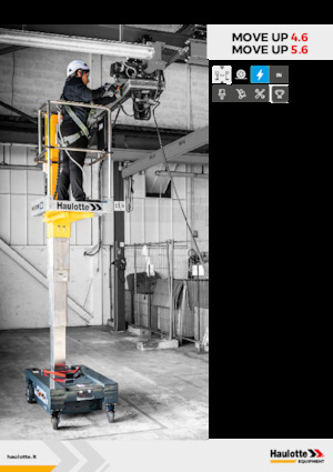 Tek Dikey Direkli Sepetli Vinçler Haulotte Move Up 5.6 