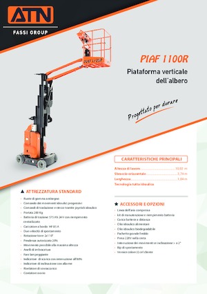 Single Vertical Mast Boom Lifts ATN PIAF 1010