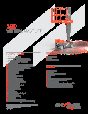 Single Vertical Mast Boom Lifts Skyjack SJ 20