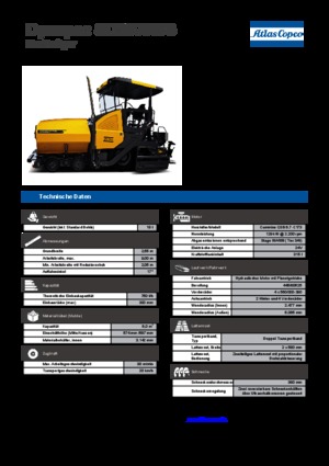 Wheeled Asphalt Pavers Dynapac SD 2500 WS