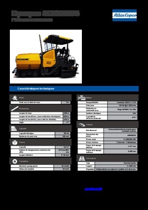 Wheeled Asphalt Pavers Dynapac SD 2500 WS