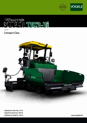 Wheeled Asphalt Pavers Vögele Super 1303-3i