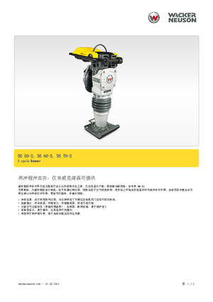 Gasoline and Diesel Rammers Wacker BS 60-2, 11