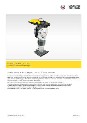 Gasoline and Diesel Rammers Wacker BS 60-2, 11
