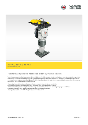 Gasoline and Diesel Rammers Wacker Neuson BS70-2 11