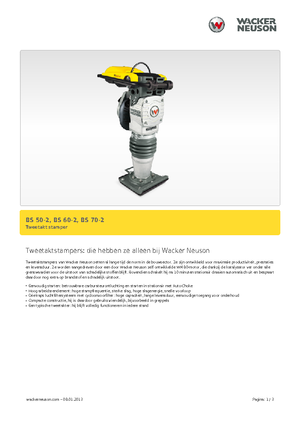 Gasoline and Diesel Rammers Wacker Neuson BS70-2 11