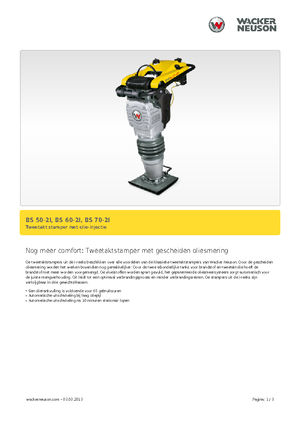 Gasoline and Diesel Rammers Wacker BS 60-2i 11