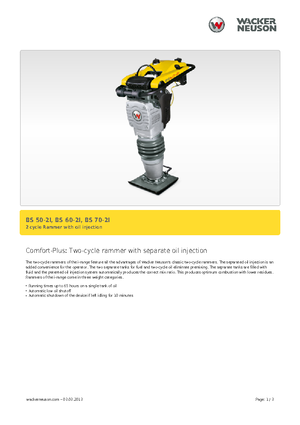 Gasoline and Diesel Rammers Wacker BS 60-2i 11
