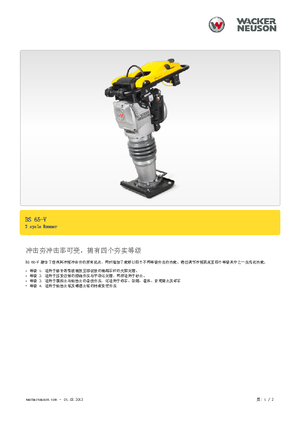 Gasoline and Diesel Rammers Wacker BS 65 V 11