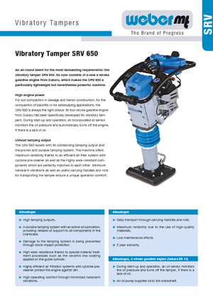 Benzinli ve Dizel Çekiçler weber mt SRV 650