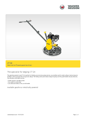 Walk-behind Trowels Wacker Neuson CT 24-4 A