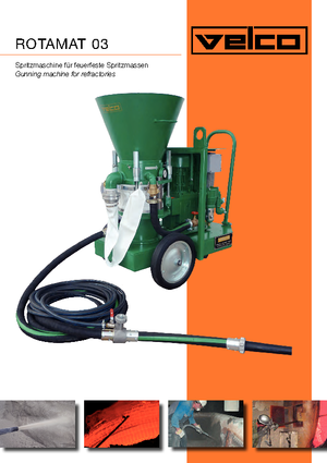 Shotcrete Machines VELCO Rotamat 0,3 tb 32