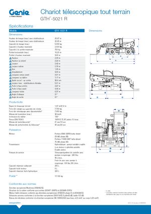 Rotating telehandlers Genie GTH 5021 R