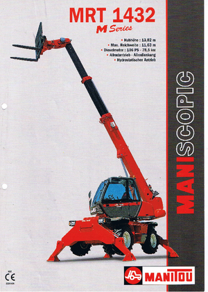 Rotating telehandlers Manitou MRT 1432