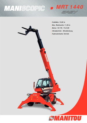 Rotating telehandlers Manitou MRT 1440 Easy
