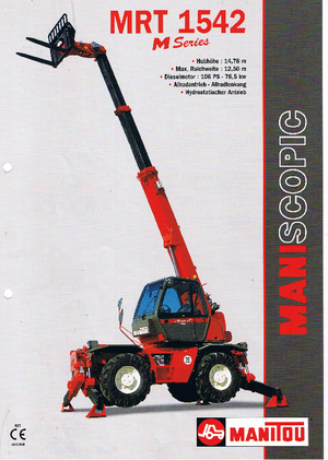 Rotating telehandlers Manitou MRT 1542