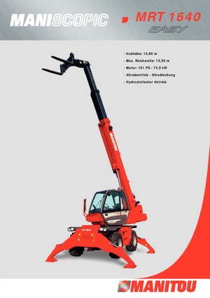 Rotating telehandlers Manitou MRT 1640 Easy