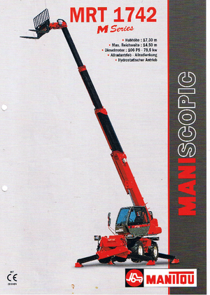 Rotating telehandlers Manitou MRT 1742 M CR
