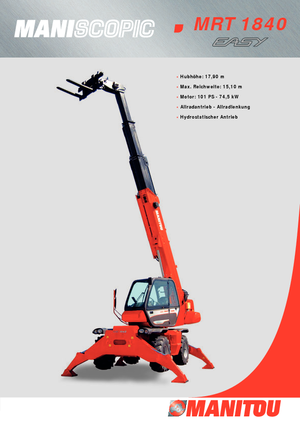 Rotating telehandlers Manitou MRT 1840 Easy