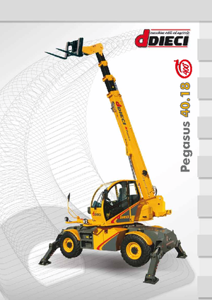 Üst yapılı teleskopik yükleyiciler Dieci Pegasus 40.18/400 °