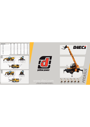 Rotating telehandlers Dieci Pegasus 50.19